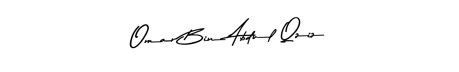 This is the best signature style for the Omar Bin Abdul Qziz name. Also you like these signature font (Asem Kandis PERSONAL USE). Mix name signature. Omar Bin Abdul Qziz signature style 9 images and pictures png