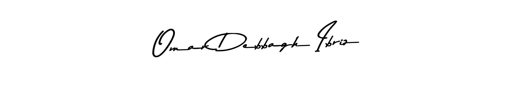 Make a beautiful signature design for name Omar Debbagh Ibriz. With this signature (Asem Kandis PERSONAL USE) style, you can create a handwritten signature for free. Omar Debbagh Ibriz signature style 9 images and pictures png