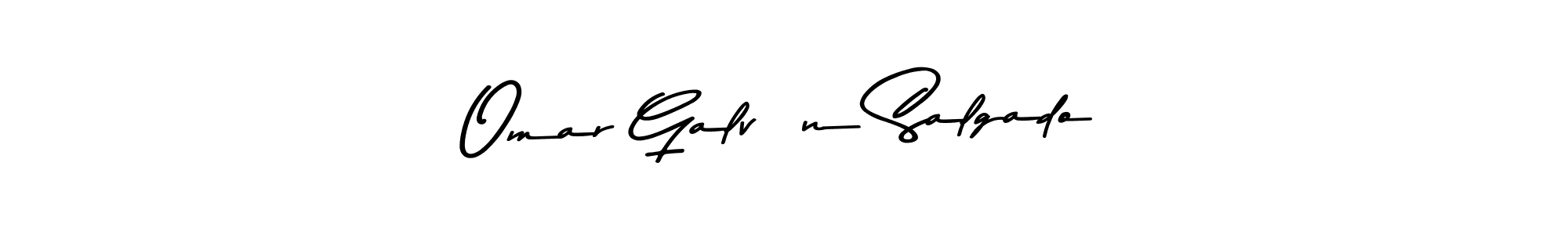 Omar Galván Salgado stylish signature style. Best Handwritten Sign (Asem Kandis PERSONAL USE) for my name. Handwritten Signature Collection Ideas for my name Omar Galván Salgado. Omar Galván Salgado signature style 9 images and pictures png