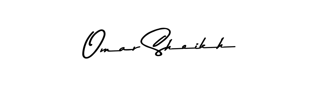 How to make Omar Sheikh name signature. Use Asem Kandis PERSONAL USE style for creating short signs online. This is the latest handwritten sign. Omar Sheikh signature style 9 images and pictures png