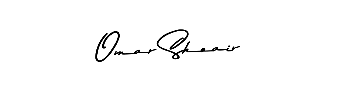 How to make Omar Shoair name signature. Use Asem Kandis PERSONAL USE style for creating short signs online. This is the latest handwritten sign. Omar Shoair signature style 9 images and pictures png