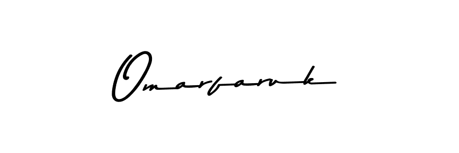 Design your own signature with our free online signature maker. With this signature software, you can create a handwritten (Asem Kandis PERSONAL USE) signature for name Omarfaruk. Omarfaruk signature style 9 images and pictures png