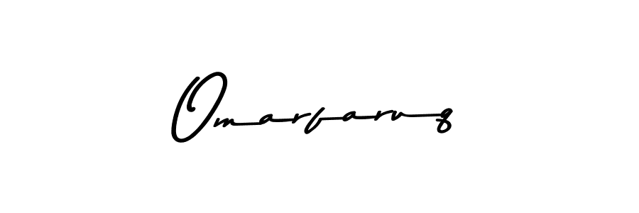 How to make Omarfaruq name signature. Use Asem Kandis PERSONAL USE style for creating short signs online. This is the latest handwritten sign. Omarfaruq signature style 9 images and pictures png