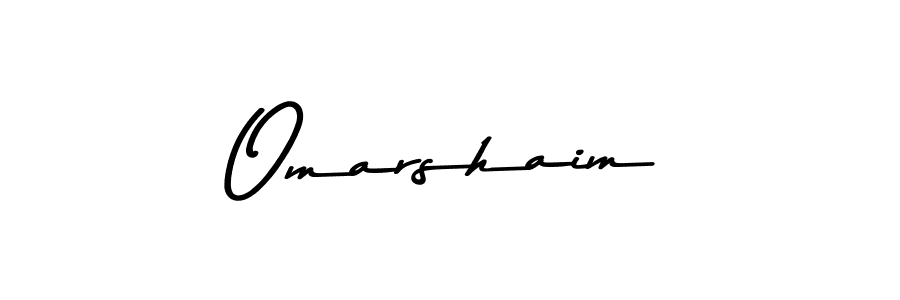 Make a beautiful signature design for name Omarshaim. With this signature (Asem Kandis PERSONAL USE) style, you can create a handwritten signature for free. Omarshaim signature style 9 images and pictures png