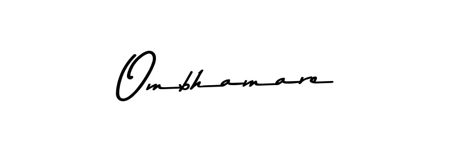 Here are the top 10 professional signature styles for the name Ombhamare. These are the best autograph styles you can use for your name. Ombhamare signature style 9 images and pictures png