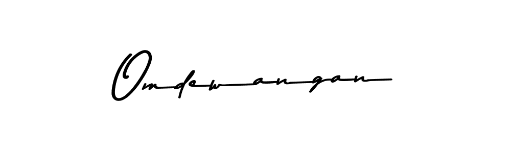 How to make Omdewangan name signature. Use Asem Kandis PERSONAL USE style for creating short signs online. This is the latest handwritten sign. Omdewangan signature style 9 images and pictures png