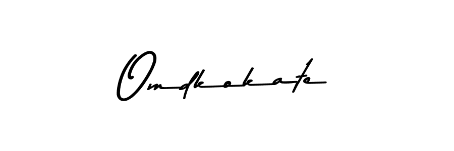 How to make Omdkokate signature? Asem Kandis PERSONAL USE is a professional autograph style. Create handwritten signature for Omdkokate name. Omdkokate signature style 9 images and pictures png