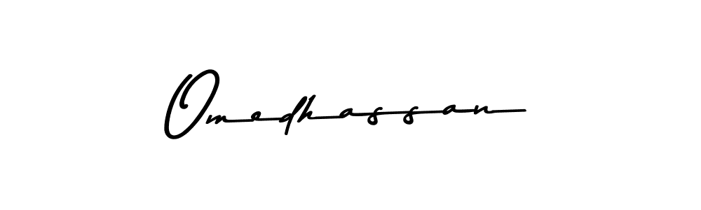 Use a signature maker to create a handwritten signature online. With this signature software, you can design (Asem Kandis PERSONAL USE) your own signature for name Omedhassan. Omedhassan signature style 9 images and pictures png