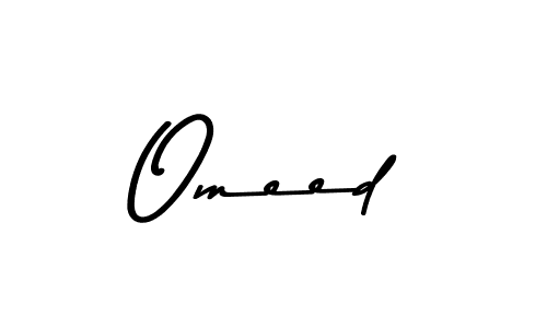 Make a beautiful signature design for name Omeed. With this signature (Asem Kandis PERSONAL USE) style, you can create a handwritten signature for free. Omeed signature style 9 images and pictures png