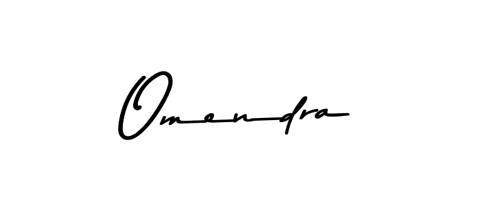 How to make Omendra name signature. Use Asem Kandis PERSONAL USE style for creating short signs online. This is the latest handwritten sign. Omendra signature style 9 images and pictures png
