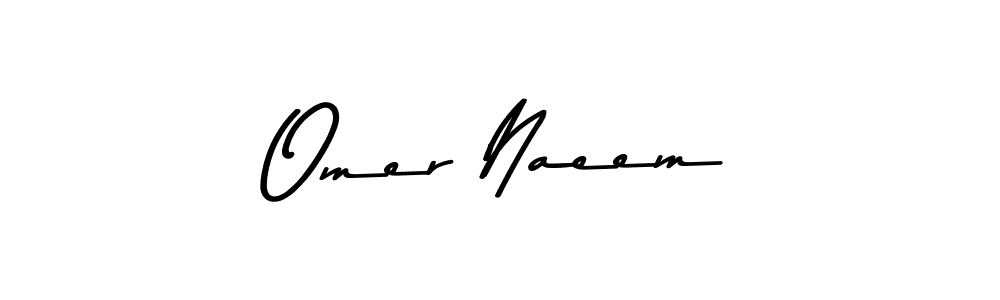 Design your own signature with our free online signature maker. With this signature software, you can create a handwritten (Asem Kandis PERSONAL USE) signature for name Omer Naeem. Omer Naeem signature style 9 images and pictures png