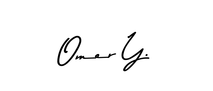How to make Omer Y. signature? Asem Kandis PERSONAL USE is a professional autograph style. Create handwritten signature for Omer Y. name. Omer Y. signature style 9 images and pictures png
