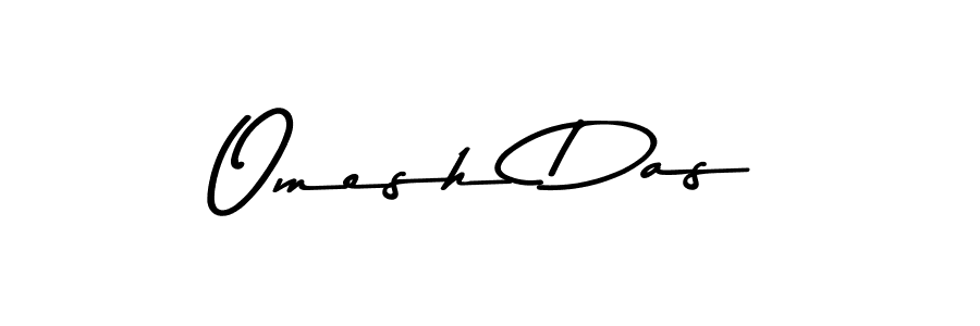 Use a signature maker to create a handwritten signature online. With this signature software, you can design (Asem Kandis PERSONAL USE) your own signature for name Omesh Das. Omesh Das signature style 9 images and pictures png