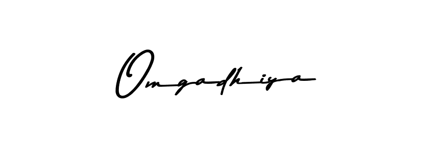 How to make Omgadhiya signature? Asem Kandis PERSONAL USE is a professional autograph style. Create handwritten signature for Omgadhiya name. Omgadhiya signature style 9 images and pictures png