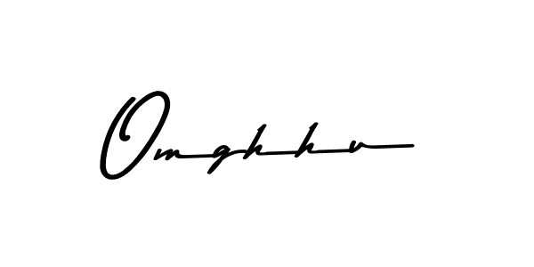 Create a beautiful signature design for name Omghhu. With this signature (Asem Kandis PERSONAL USE) fonts, you can make a handwritten signature for free. Omghhu signature style 9 images and pictures png