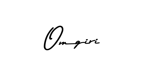 Use a signature maker to create a handwritten signature online. With this signature software, you can design (Asem Kandis PERSONAL USE) your own signature for name Omgiri. Omgiri signature style 9 images and pictures png