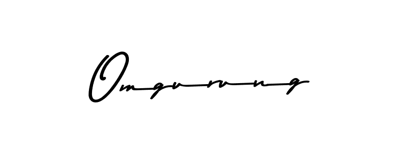 How to make Omgurung signature? Asem Kandis PERSONAL USE is a professional autograph style. Create handwritten signature for Omgurung name. Omgurung signature style 9 images and pictures png