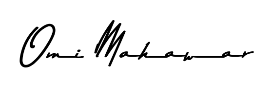 Explore multiple handwriting variations for Omi Mahawar including this stunning Asem Kandis PERSONAL USE design. Free to use across all platforms. Omi Mahawar signature style 9 images and pictures png