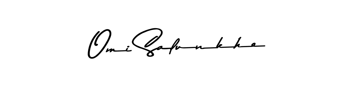 Omi Salunkhe stylish signature style. Best Handwritten Sign (Asem Kandis PERSONAL USE) for my name. Handwritten Signature Collection Ideas for my name Omi Salunkhe. Omi Salunkhe signature style 9 images and pictures png