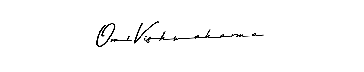 Use a signature maker to create a handwritten signature online. With this signature software, you can design (Asem Kandis PERSONAL USE) your own signature for name Omi Vishwakarma. Omi Vishwakarma signature style 9 images and pictures png