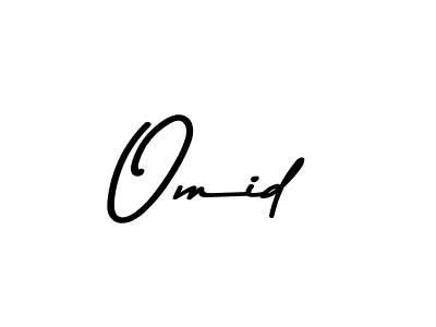 Make a beautiful signature design for name Omid. With this signature (Asem Kandis PERSONAL USE) style, you can create a handwritten signature for free. Omid signature style 9 images and pictures png