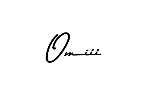 Create a beautiful signature design for name Omiii. With this signature (Asem Kandis PERSONAL USE) fonts, you can make a handwritten signature for free. Omiii signature style 9 images and pictures png
