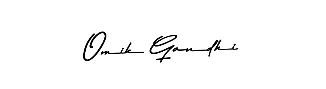 Make a beautiful signature design for name Omik Gandhi. Use this online signature maker to create a handwritten signature for free. Omik Gandhi signature style 9 images and pictures png