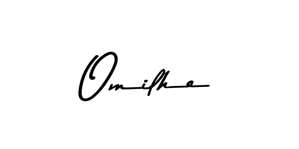 Create a beautiful signature design for name Omilhe. With this signature (Asem Kandis PERSONAL USE) fonts, you can make a handwritten signature for free. Omilhe signature style 9 images and pictures png