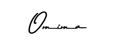 Looking for an artistic signature for Omima? The Asem Kandis PERSONAL USE calligraphy style gives a sophisticated flow suitable for business cards and emails. Omima signature style 9 images and pictures png