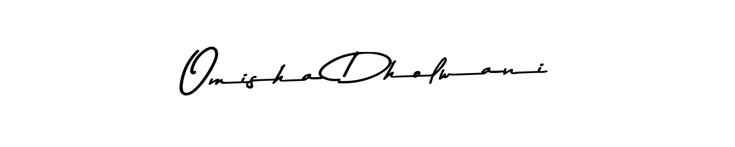 Here are the top 10 professional signature styles for the name Omisha Dholwani. These are the best autograph styles you can use for your name. Omisha Dholwani signature style 9 images and pictures png