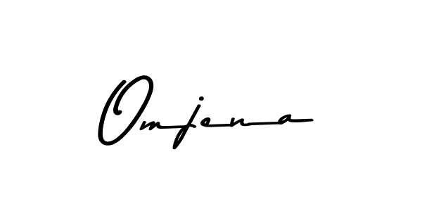 Design your own signature with our free online signature maker. With this signature software, you can create a handwritten (Asem Kandis PERSONAL USE) signature for name Omjena. Omjena signature style 9 images and pictures png
