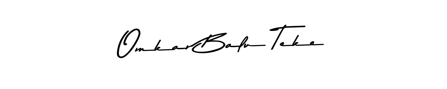 Asem Kandis PERSONAL USE is a professional signature style that is perfect for those who want to add a touch of class to their signature. It is also a great choice for those who want to make their signature more unique. Get Omkar Balu Teke name to fancy signature for free. Omkar Balu Teke signature style 9 images and pictures png