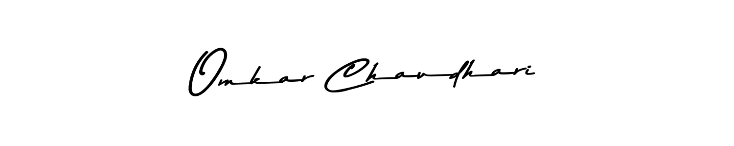 How to make Omkar Chaudhari signature? Asem Kandis PERSONAL USE is a professional autograph style. Create handwritten signature for Omkar Chaudhari name. Omkar Chaudhari signature style 9 images and pictures png