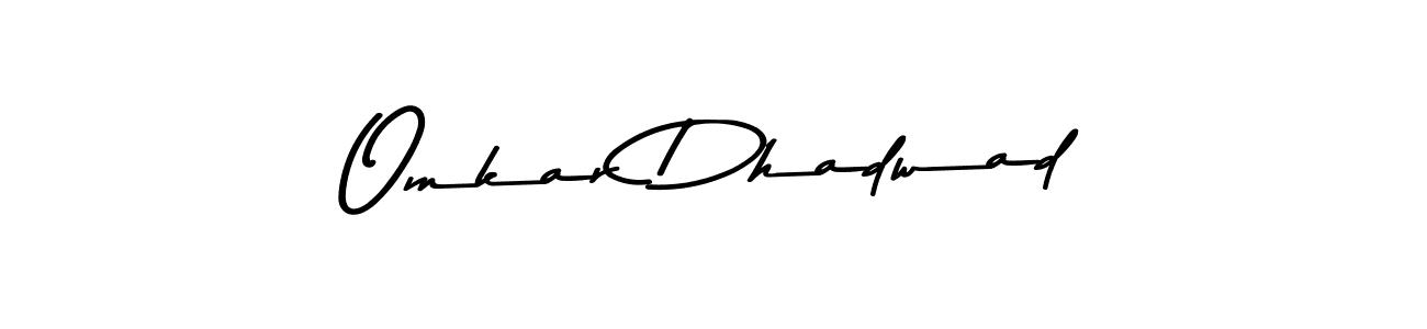 Here are the top 10 professional signature styles for the name Omkar Dhadwad. These are the best autograph styles you can use for your name. Omkar Dhadwad signature style 9 images and pictures png