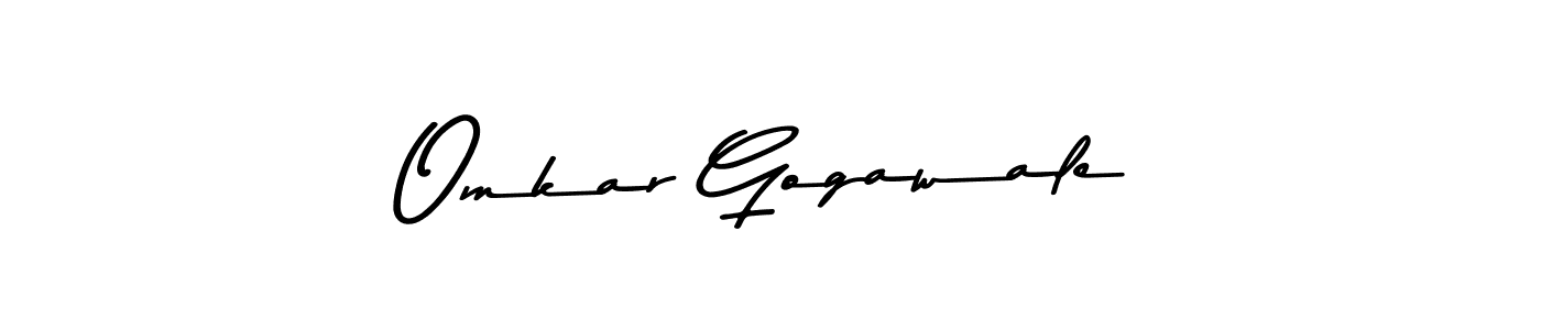 Omkar Gogawale stylish signature style. Best Handwritten Sign (Asem Kandis PERSONAL USE) for my name. Handwritten Signature Collection Ideas for my name Omkar Gogawale. Omkar Gogawale signature style 9 images and pictures png