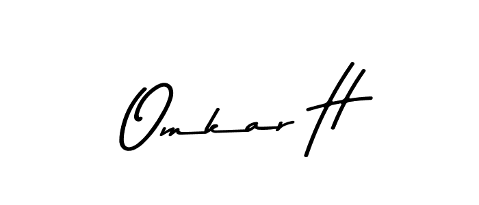 You can use this online signature creator to create a handwritten signature for the name Omkar H. This is the best online autograph maker. Omkar H signature style 9 images and pictures png