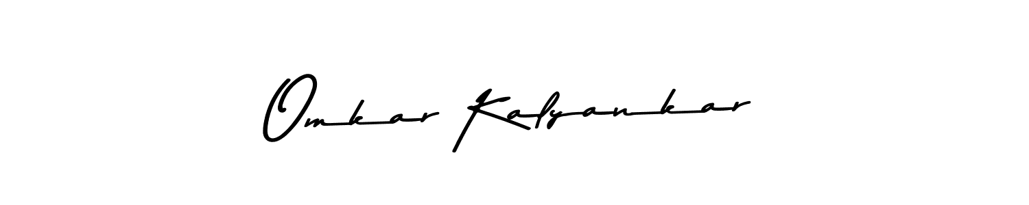 Use a signature maker to create a handwritten signature online. With this signature software, you can design (Asem Kandis PERSONAL USE) your own signature for name Omkar Kalyankar. Omkar Kalyankar signature style 9 images and pictures png