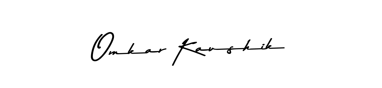 Omkar Kaushik stylish signature style. Best Handwritten Sign (Asem Kandis PERSONAL USE) for my name. Handwritten Signature Collection Ideas for my name Omkar Kaushik. Omkar Kaushik signature style 9 images and pictures png