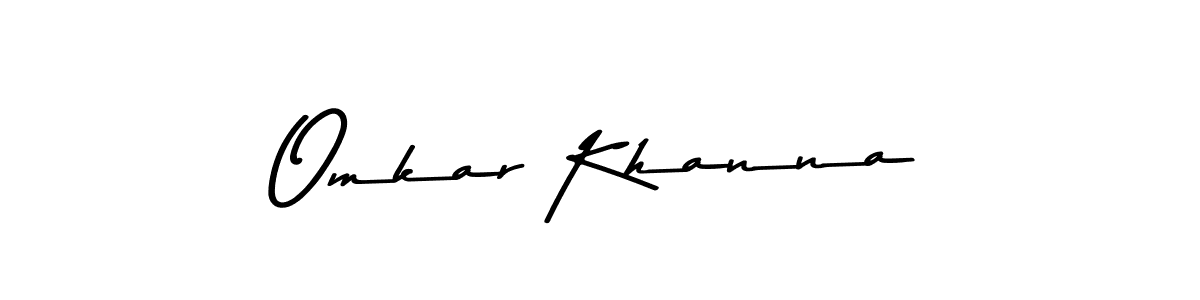 How to make Omkar Khanna signature? Asem Kandis PERSONAL USE is a professional autograph style. Create handwritten signature for Omkar Khanna name. Omkar Khanna signature style 9 images and pictures png