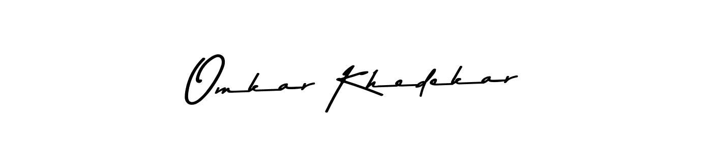 Design your own signature with our free online signature maker. With this signature software, you can create a handwritten (Asem Kandis PERSONAL USE) signature for name Omkar Khedekar. Omkar Khedekar signature style 9 images and pictures png