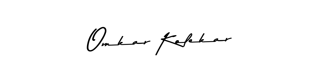 The best way (Asem Kandis PERSONAL USE) to make a short signature is to pick only two or three words in your name. The name Omkar Kolekar include a total of six letters. For converting this name. Omkar Kolekar signature style 9 images and pictures png
