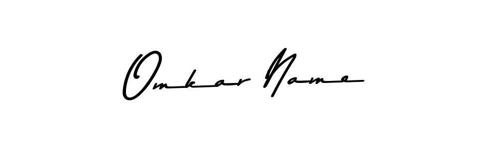 Design your own signature with our free online signature maker. With this signature software, you can create a handwritten (Asem Kandis PERSONAL USE) signature for name Omkar Name. Omkar Name signature style 9 images and pictures png