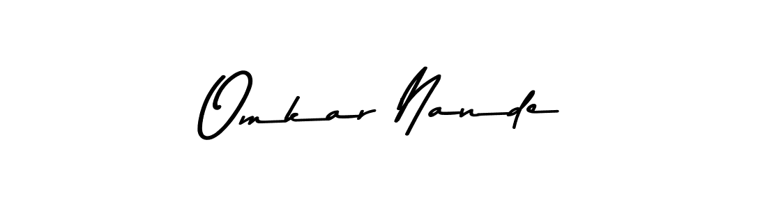 Also we have Omkar Nande name is the best signature style. Create professional handwritten signature collection using Asem Kandis PERSONAL USE autograph style. Omkar Nande signature style 9 images and pictures png