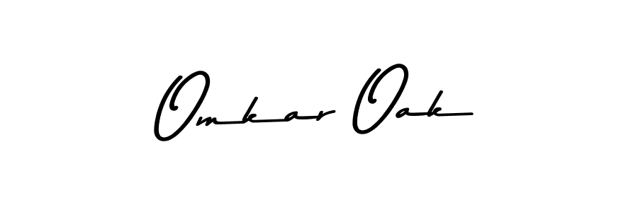 Make a beautiful signature design for name Omkar Oak. With this signature (Asem Kandis PERSONAL USE) style, you can create a handwritten signature for free. Omkar Oak signature style 9 images and pictures png