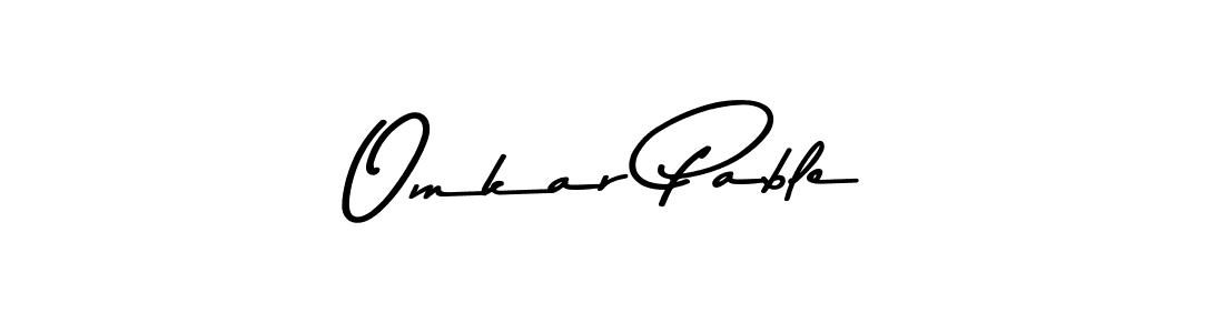 How to Draw Omkar Pable signature style? Asem Kandis PERSONAL USE is a latest design signature styles for name Omkar Pable. Omkar Pable signature style 9 images and pictures png