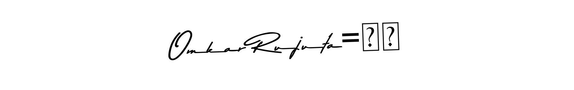 You can use this online signature creator to create a handwritten signature for the name Omkar Rujuta=❤️. This is the best online autograph maker. Omkar Rujuta=❤️ signature style 9 images and pictures png