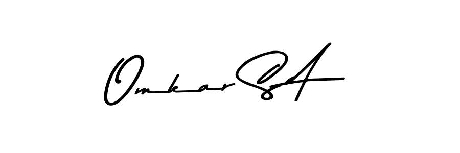 You should practise on your own different ways (Asem Kandis PERSONAL USE) to write your name (Omkar S A) in signature. don't let someone else do it for you. Omkar S A signature style 9 images and pictures png