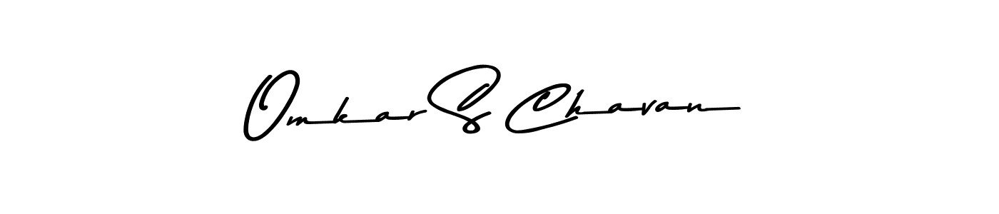 Make a beautiful signature design for name Omkar S Chavan. With this signature (Asem Kandis PERSONAL USE) style, you can create a handwritten signature for free. Omkar S Chavan signature style 9 images and pictures png