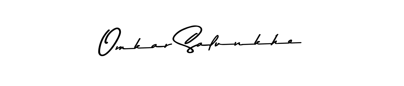Also You can easily find your signature by using the search form. We will create Omkar Salunkhe name handwritten signature images for you free of cost using Asem Kandis PERSONAL USE sign style. Omkar Salunkhe signature style 9 images and pictures png
