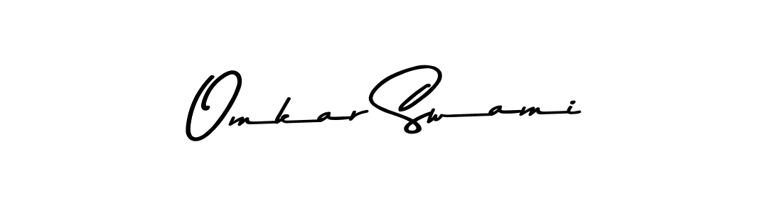 Make a beautiful signature design for name Omkar Swami. With this signature (Asem Kandis PERSONAL USE) style, you can create a handwritten signature for free. Omkar Swami signature style 9 images and pictures png